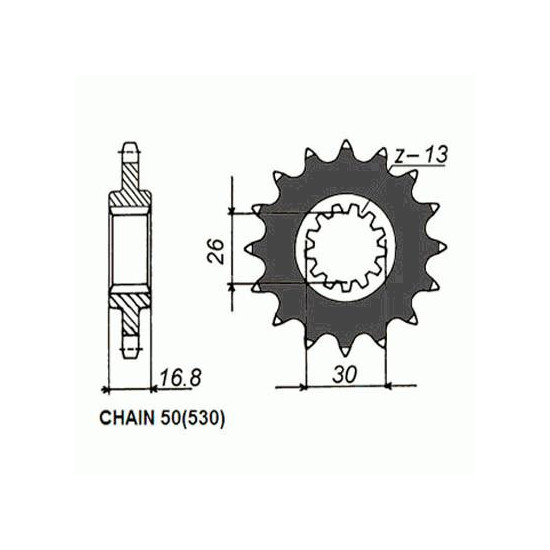 DRIVE SPROCKET SUNF522-15