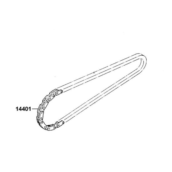 DRIVE CHAIN ​​KYMCO AGILITY / SUPER 8 / DINK 50 4T 14401-KGBG-900