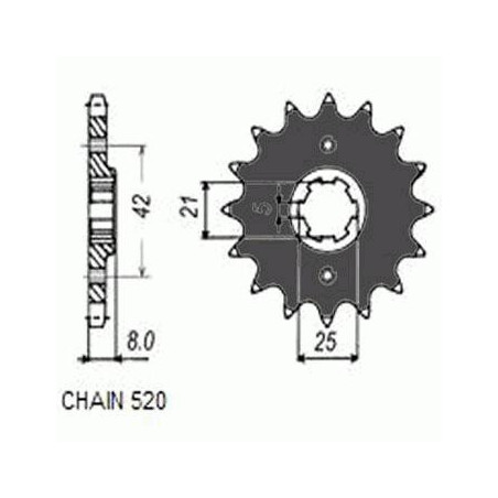 DRIVE SPROCKET SUNF316-15