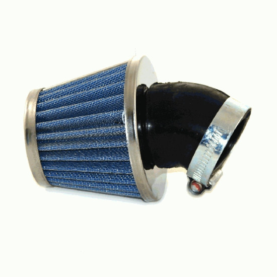 METAL AIR FILTER RACING D35 45° LONG