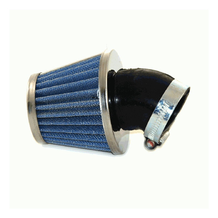 METAL AIR FILTER RACING D35 45° LONG