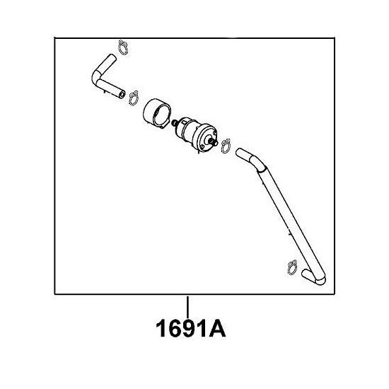 Fuel filter assembly 1691A-LDF7-E10