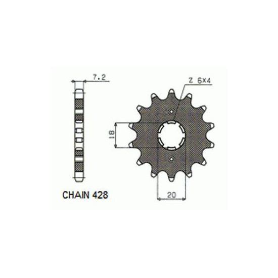 DRIVE SPROCKET SUNF207-14