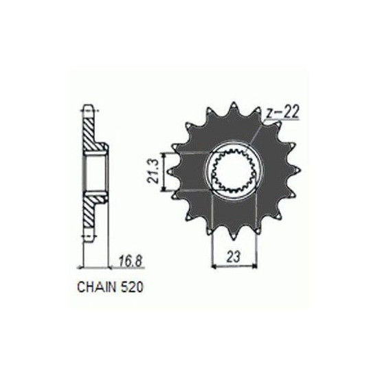 DRIVE SPROCKET SUNF370-15