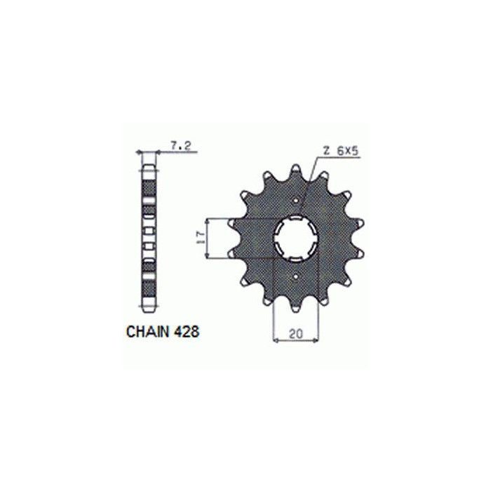 DRIVE SPROCKET SUNF222-17