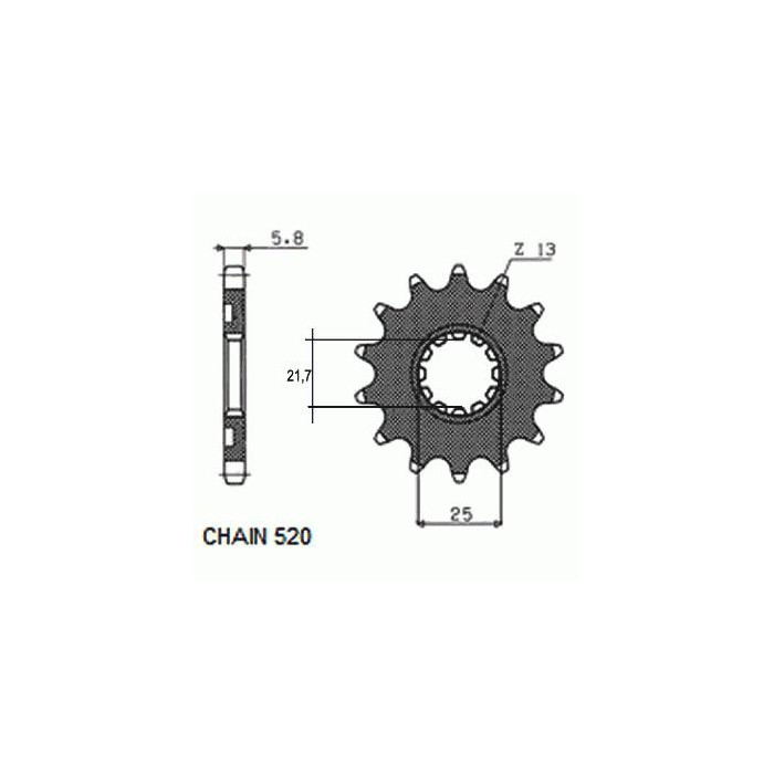 DRIVE SPROCKET SUNF3A1-13