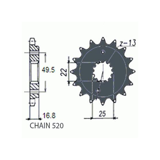 DRIVE SPROCKET SUNF397-14