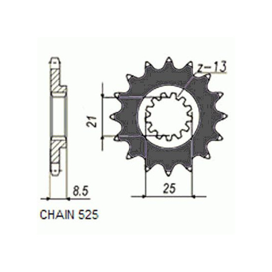 DRIVE SPROCKET SUNF428-16