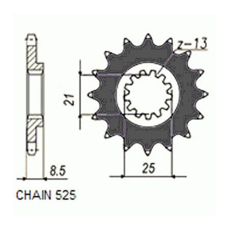 DRIVE SPROCKET SUNF428-16