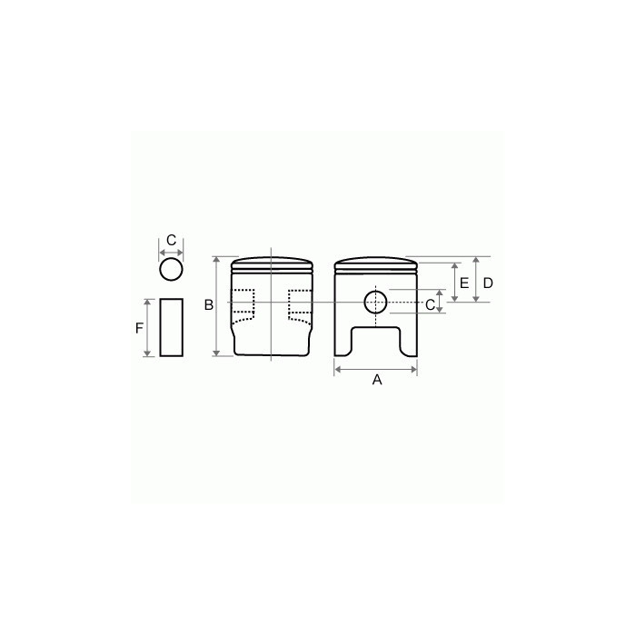 PISTON TKRJ YAMAHA XT 600 E (OEM: 3TB) (96.25)