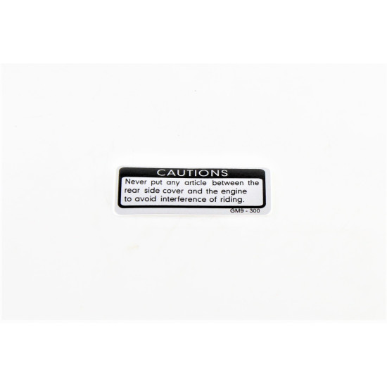 MARK MAINTENANCE WARNING 87542-GAR1-E00-T01
