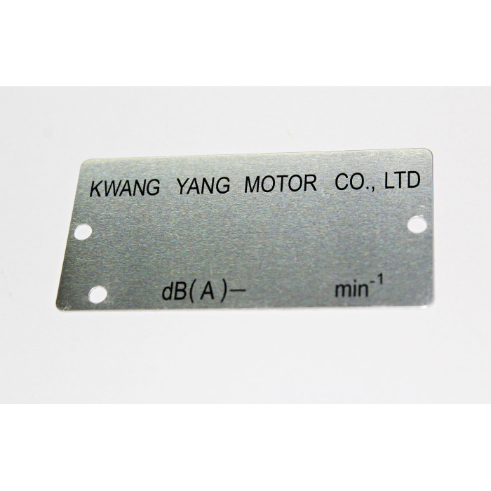 KYMCO LICENSE PLATE