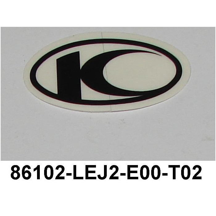 STICKER WITH LOGO "KYMCO" 86102-LEJ2-E00-T02