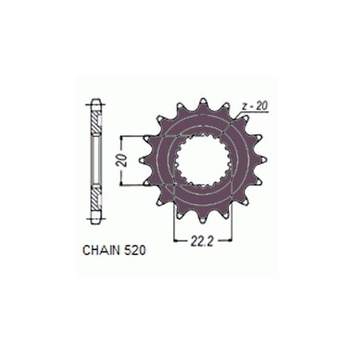 DRIVE SPROCKET SUNF388-14