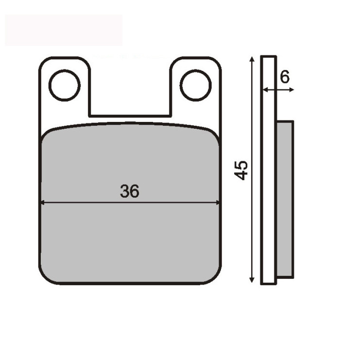ORGANIC BRAKE PADS BREMBO SYSTEM