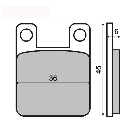 ORGANIC BRAKE PADS BREMBO SYSTEM