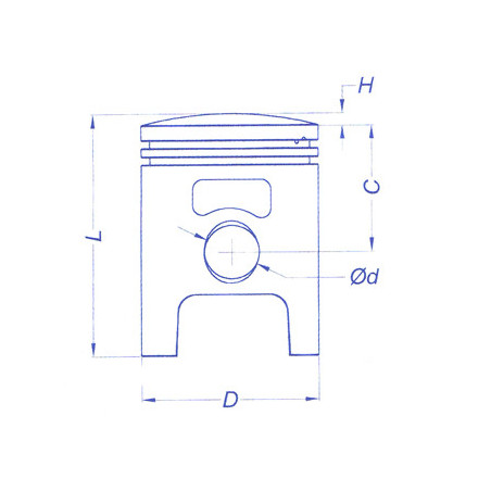 Piston METEOR PINASCO TRANSF. VESPA (50,40)