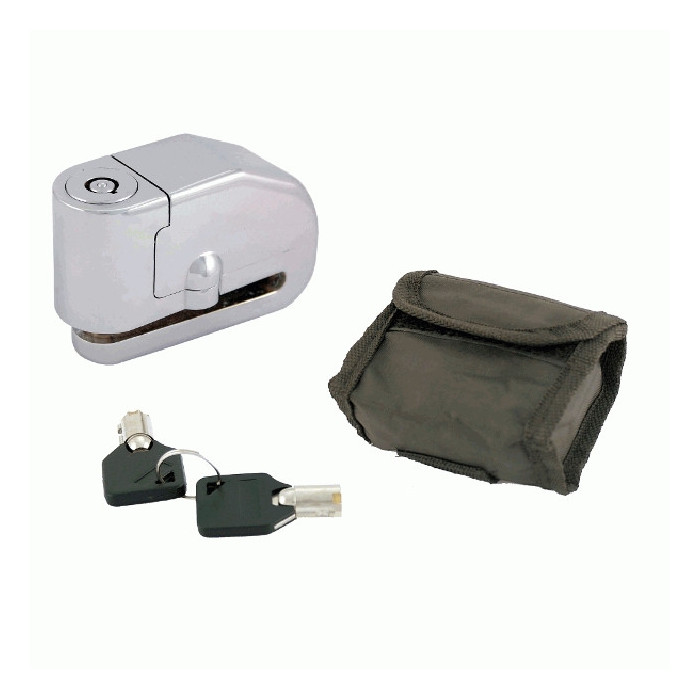 DISC LOCK WITH ALARM AND BAG (PIN 6 MM)