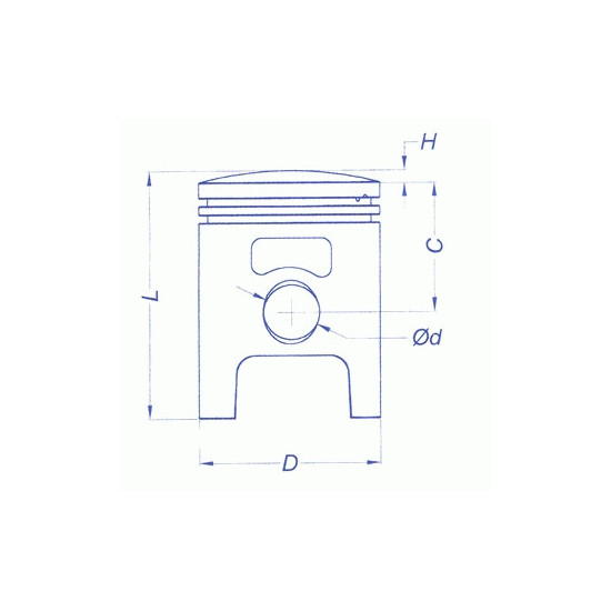Stūmoklinis cilindras Airsal Sport 70 Derbi DB50B (48.00)