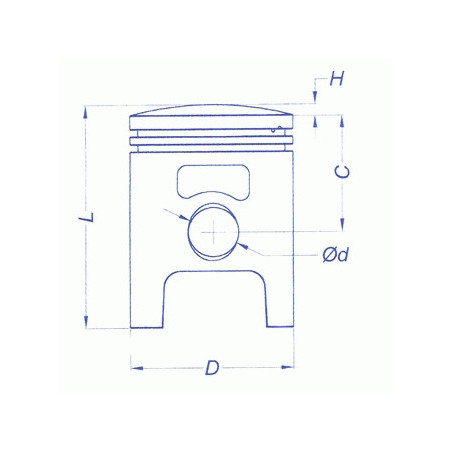 Piston cylinder Airsal Sport 70 Derbi DB50B (48.00)