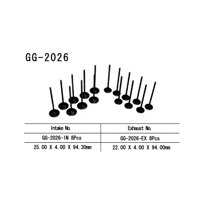 VESRAH intake valve YAMAHA YZF R6 99-02 (OEM: 20S-12111-00,5EB-12111-00,5EB-12111-10) (1pc.) (MADE IN JAPAN)