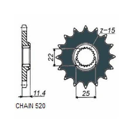 DRIVE SPROCKET SUNF360-17