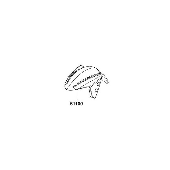 FRONT FENDER KYMCO AGILITY 50 RS (MATTE BLACK) 61100-LGB5-E10-NEP