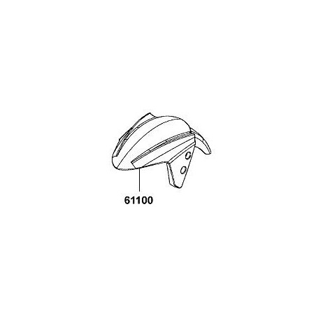 PRIEKINIS SPARNAS KYMCO AGILITY 50 RS (MATINĖ JUODA) 61100-LGB5-E10-NEP