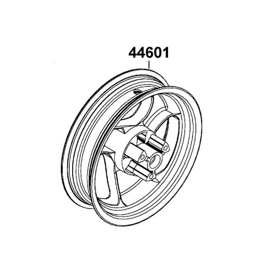 AGILITY50 RS 44601-LGB5-E10 PRIEKINIS RATAS