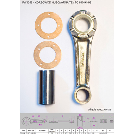 FLYWAY crank arm HUSQVARNA TE / TC 610 91-98