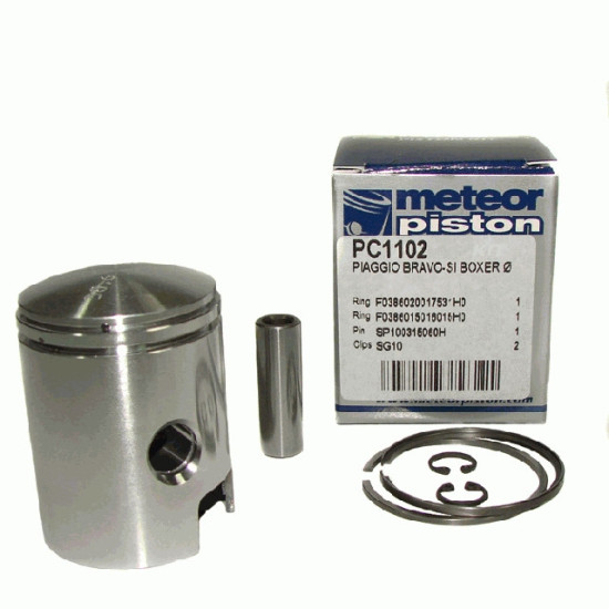 Piston METEOR PIAGGIO BRAVO-SI BOXER PIN 10 (39.00)