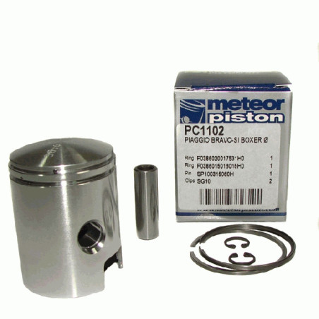 PISTON METEOR PIAGGIO BRAVO-SI BOXER PIN 10 (40,60)