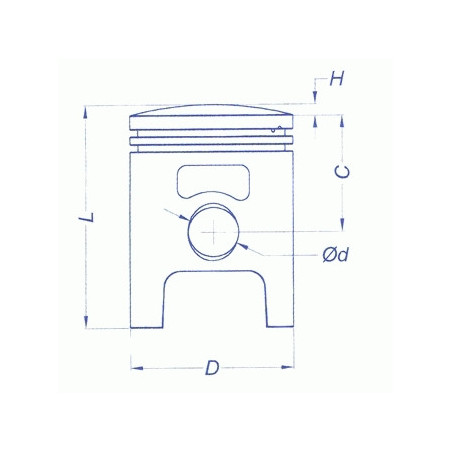 PISTON METEOR PIAGGIO PK 50 (38.35)