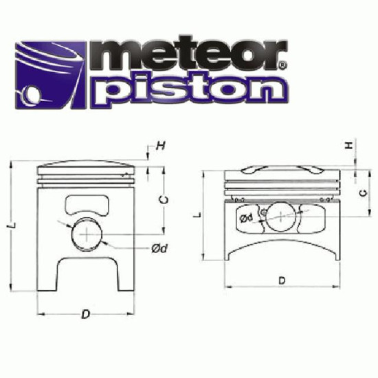 Piston METEORAS PINASCO TRANSF. VESPA (55,00)