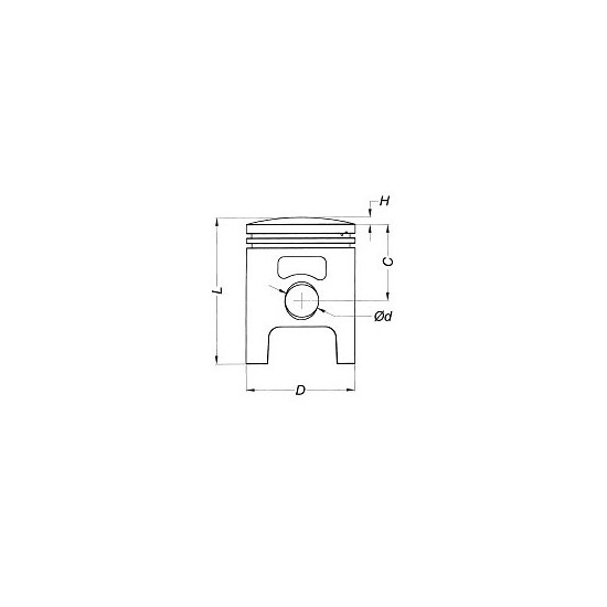 STŪMOKLIS METEOR 1 STŪMOKLIO ŽIEDAS KAWASAKI KX 65 00-22 (44.48) SEL. D