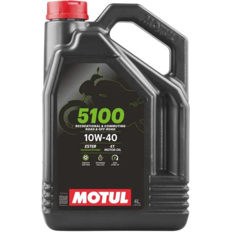 ALYVA MOTUL 5100 ESTER 4T TECHNOSYNTHESE 10W40 4L.