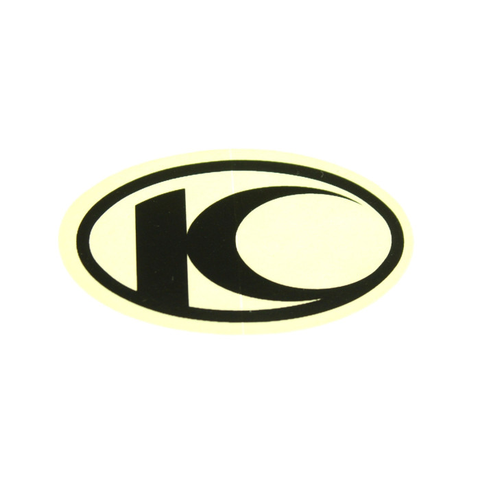 EMBLEM STICKER SMALL 44X25MM BLACK KYMCO KXR MAXXER MXER 50 / 90