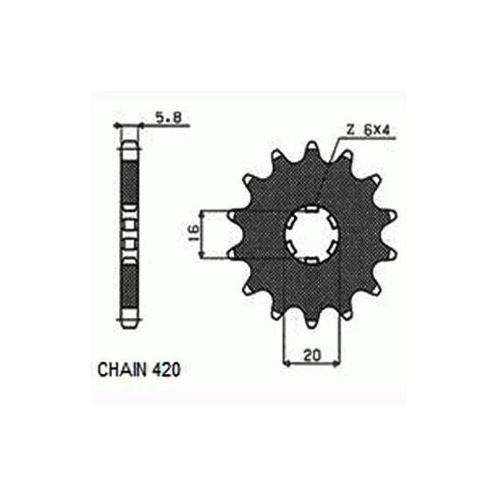 DRIVE SPROCKET SUNF104-13