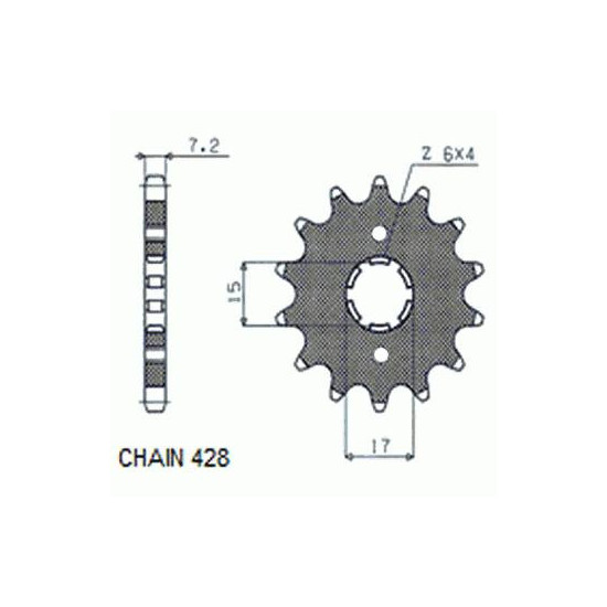 DRIVE SPROCKET SUNF202-14