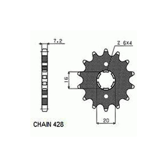 DRIVE SPROCKET SUNF206-13