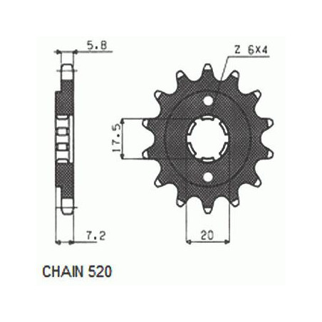 DRIVE SPROCKET SUNF303-13