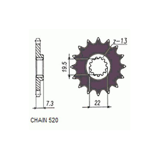 DRIVE SPROCKET SUNF324-14