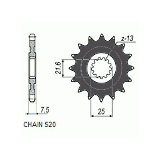 DRIVE SPROCKET SUNF3A5-15