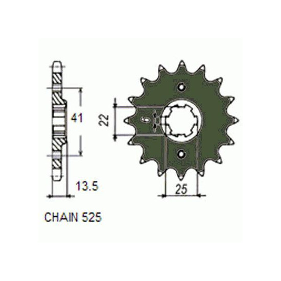 DRIVE SPROCKET SUNF405-17