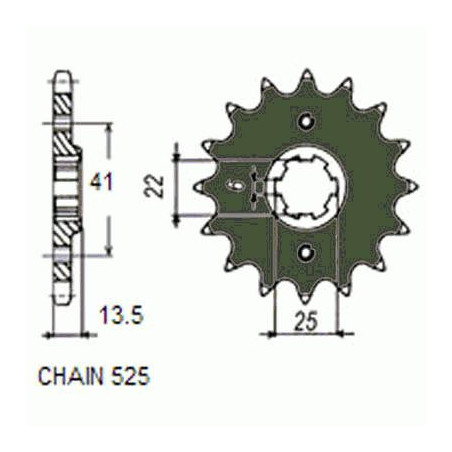 DRIVE SPROCKET SUNF405-17