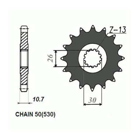 DRIVE SPROCKET SUNF517-18