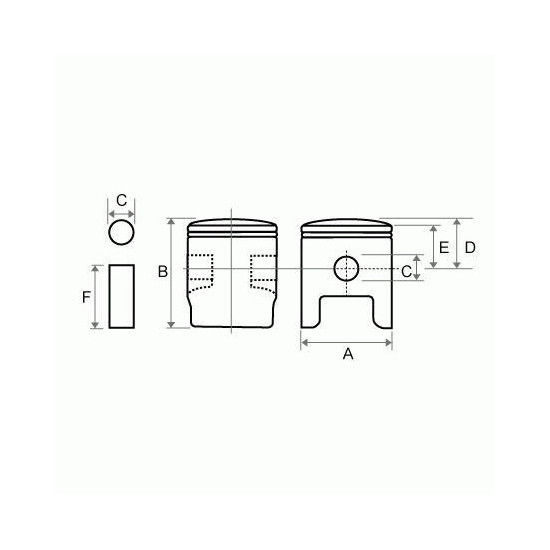 PISTON TKRJ YAMAHA TZR 125 (58.15)