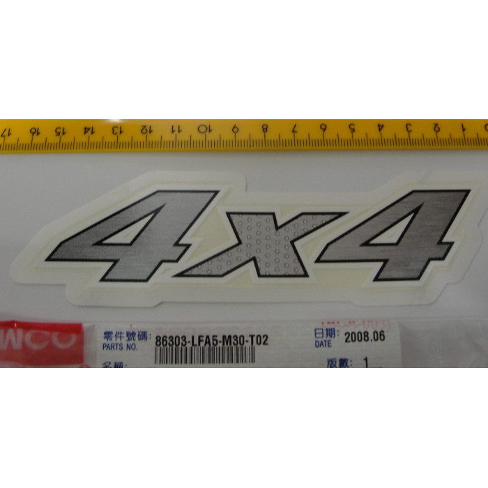 Sticker "4X4" 86303-LFA5-M30-T02