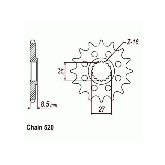 DRIVE SPROCKET SUNF3B3-17