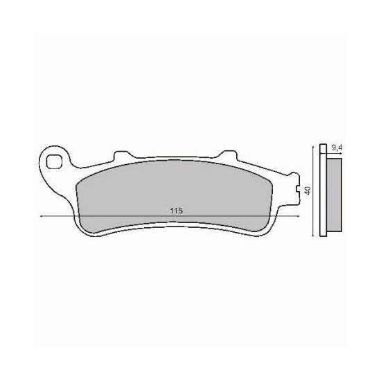 ORGANIC FRONT BRAKE PADS HONDA PANTHEON 125CC-FORESIGHT 250CC